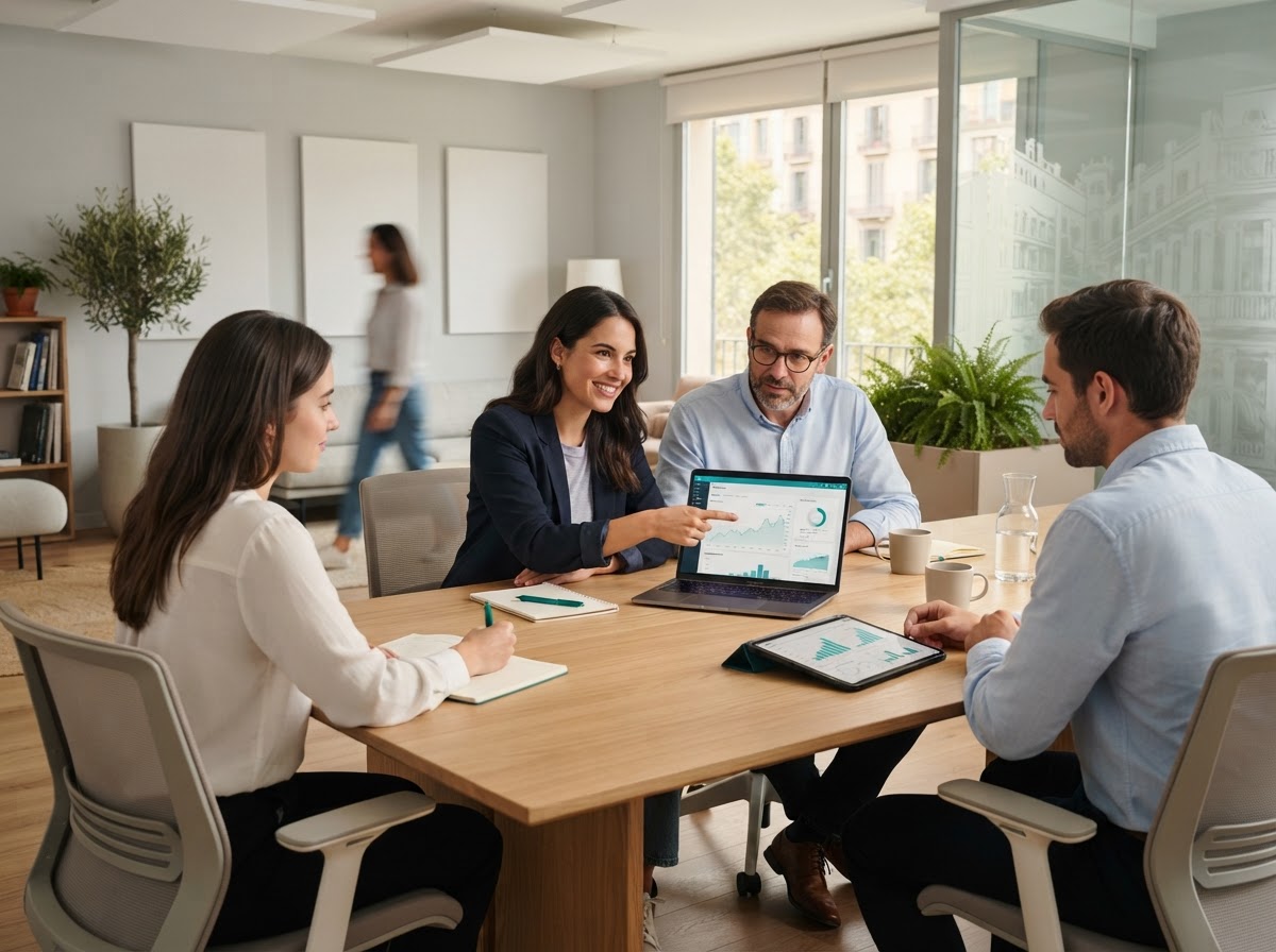 Uldbrasco equipo trabajando en modelos de análisis de riesgo financiero